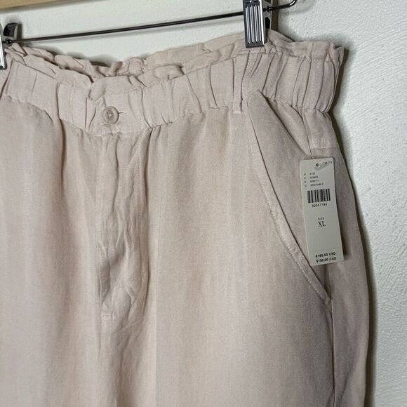 Anthropologie Cloth & Stone Linen Blend Wide Leg Cropped Pants - NWT - Women’s U - Picture 3 of 8